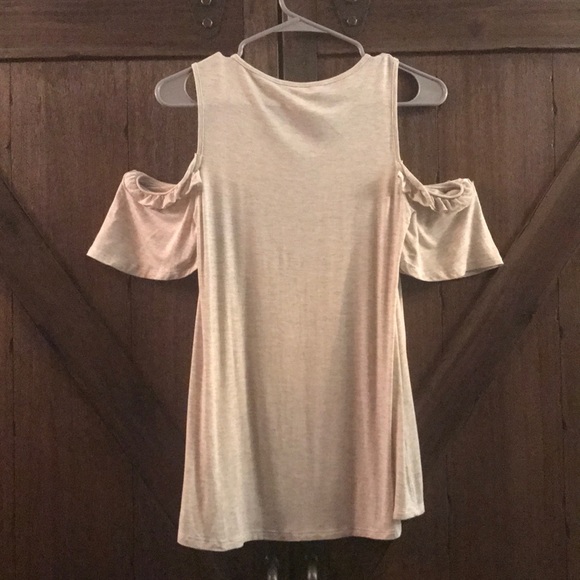 Lauren Conrad Ruffle Cold-Shoulder Shirt - Picture 3 of 5
